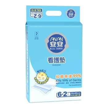 安安 成人加大型看護墊 XXL號 6+2片 X 12包