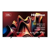 Hisense 100吋 ULED MiniLED + QD 量子點 144Hz HSR240 VIDDA 智慧連網顯示器 + 太陽能遙控器100U7N