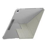 MAGEASY Facet 全方位支架透明背蓋保護套 適用於 2024 iPad Air 13吋 2025 M3 / 2024 M2 星光灰