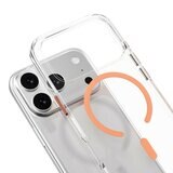 MAGEASY Bright M 不發黃軍規磁吸透明殼 iPhone 17 Pro(珊瑚磁圈) + 鏡頭保護貼Lenz鈦合金(午夜鈦) + Vetro 9H 鋼化玻璃保護膜