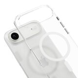 MAGEASY Bright M 不發黃軍規磁吸透明殼 iPhone Air (白磁圈) + 鏡頭保護貼Lenz(沙漠) + Vetro 9H 鋼化玻璃保護膜