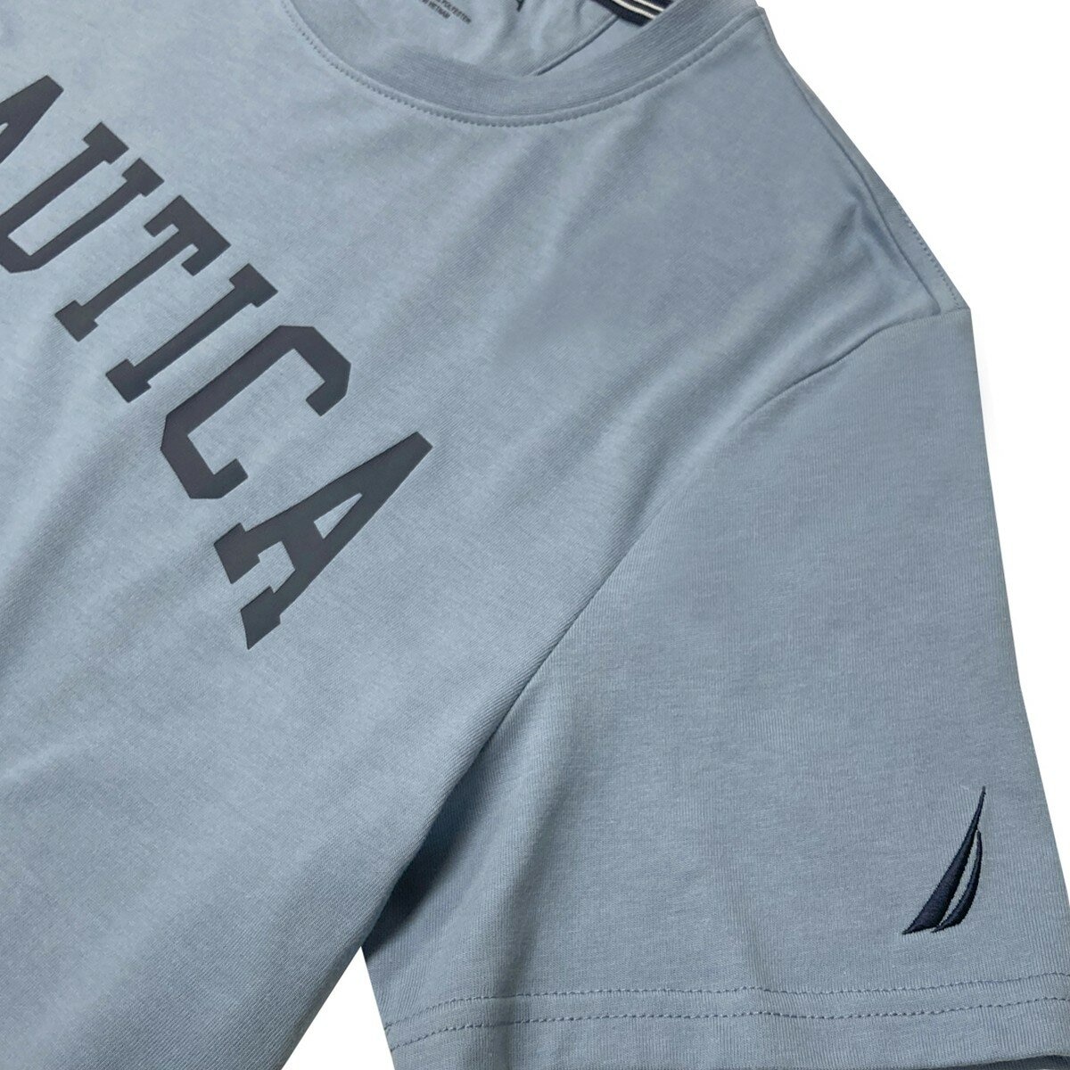 Nautica 男短袖上衣 淺藍