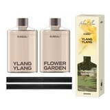 Kundal 香氛室內擴香組 500毫升 X 2入 依蘭依蘭+花園香