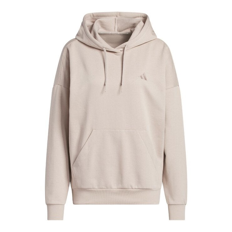 Adidas 女連帽長袖上衣 米 Adidas 女連帽長袖上衣 米