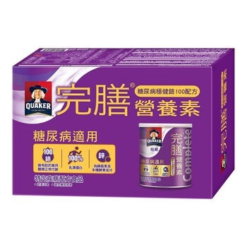 桂格 完膳營養素 糖尿病穩健鉻100配方 360公克 X 6罐