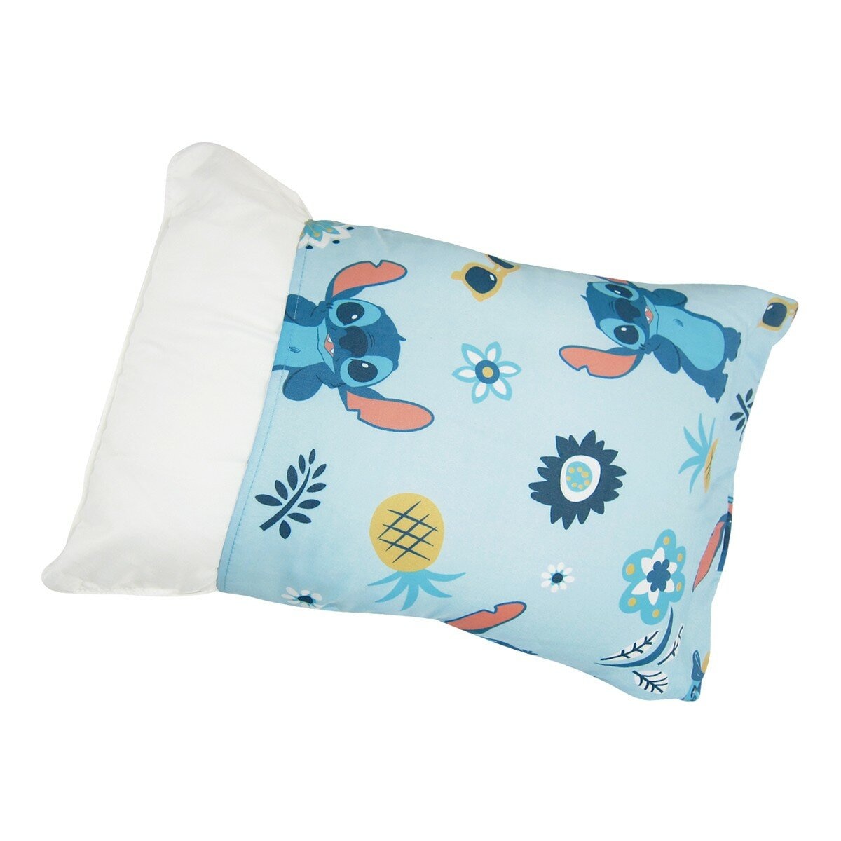 收納型卡通兒童睡袋 3件組 史迪奇 花開仲夏