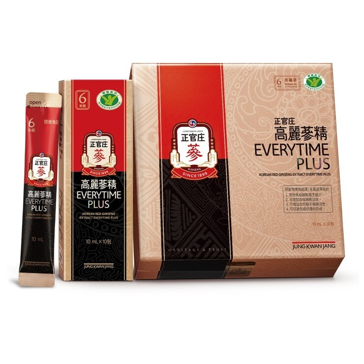 JKJ Korean Red Ginseng Extract EVERYTIME PLUS 10 ml X 30-Sachet