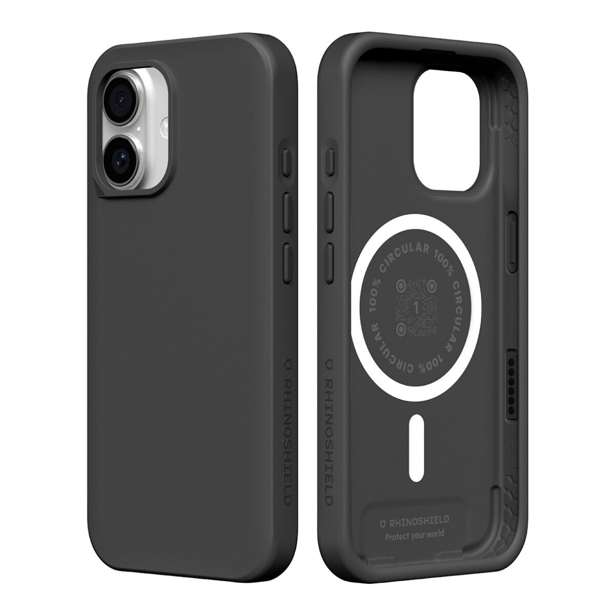 犀牛盾 iPhone 17 SolidX (MagSafe兼容) 強化吸震緩衝防摔手機殼 + 9H 抗藍光鋼化玻璃保護貼 經典黑