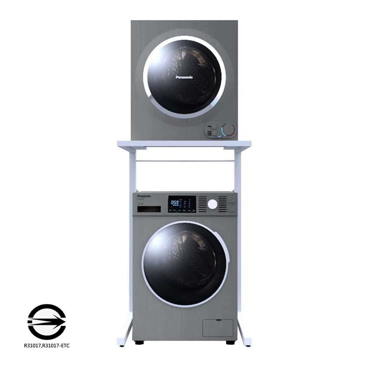 國際牌 12公斤溫水洗脫滾筒洗衣機 NA-V120HW + 7公斤 架上型滾筒乾衣機 NH-L70G 組合