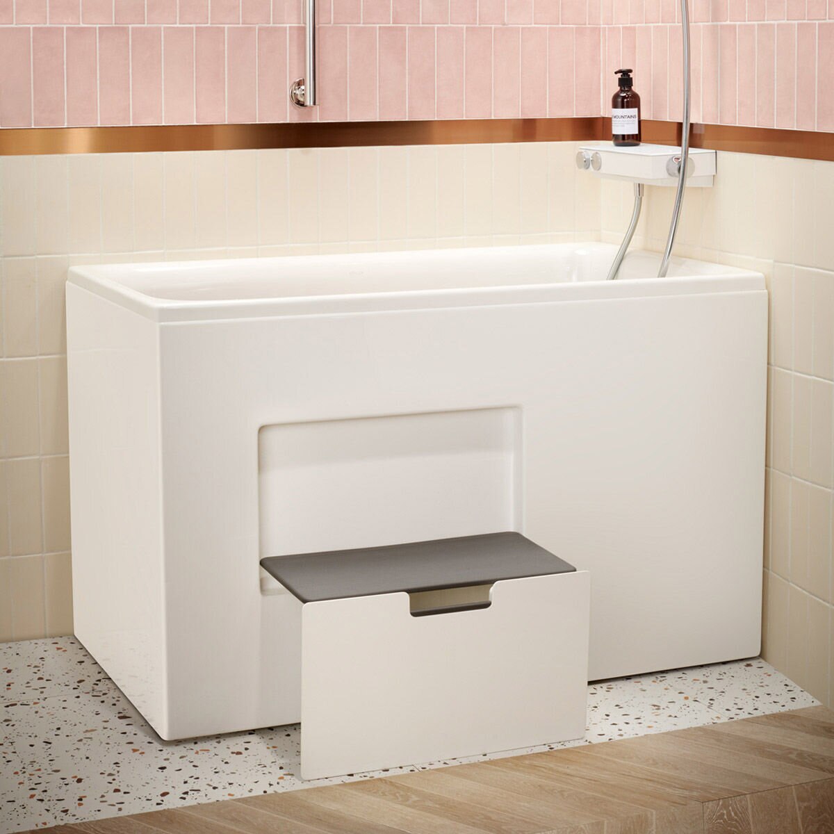 Kohler 1.2公尺坐臥式浴缸左角位 帶腳蹬 限配偏遠地區(第一區)