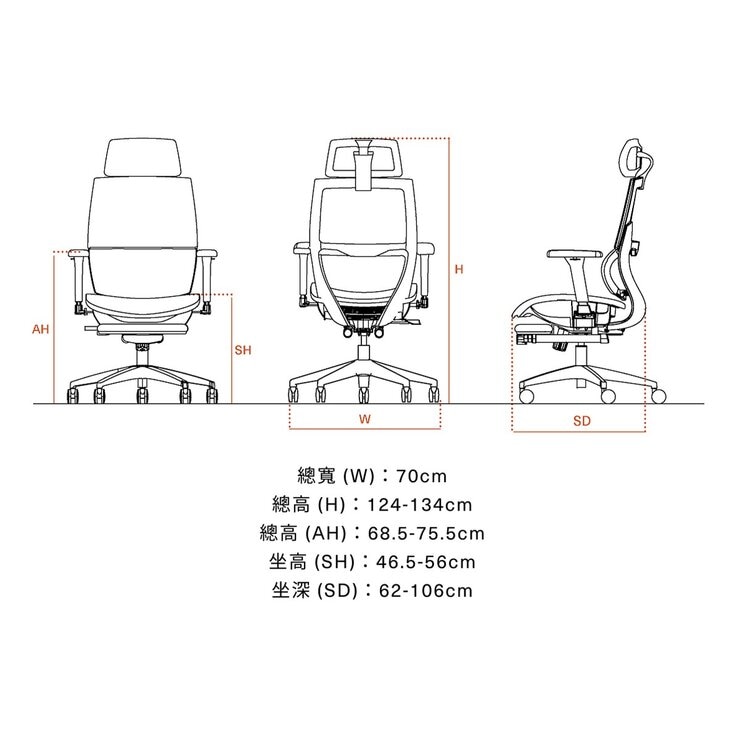 BACKBONE MAMBA™ Pro全功能泡棉人體工學椅附腳踏