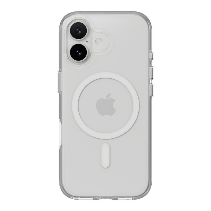 MAGEASY Bright M 不發黃軍規磁吸透明殼 iPhone 17 (白磁圈) + 鏡頭保護貼Lenz(煙霧藍) + Vetro 9H 鋼化玻璃保護膜