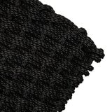 Korhani Studio 編織質感地墊 60公分 X 90公分 X 1.8公分 黑