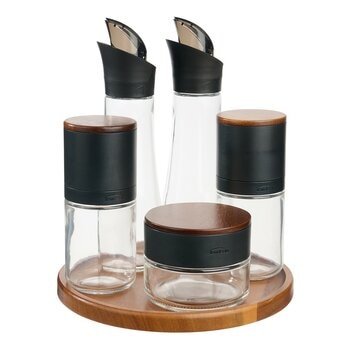 Trudeau 玻璃調味醬料罐、油罐、研磨器 6件組