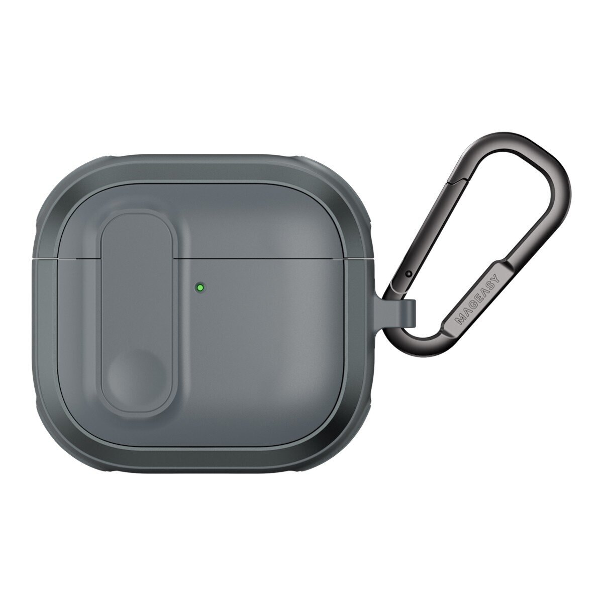 MAGEASY Odyssey 抗衝擊磁扣手繩耳機殼 AirPods 4 金屬灰藍 MAGEASY Odyssey 抗衝擊磁扣手繩耳機殼 AirPods 4 金屬灰藍