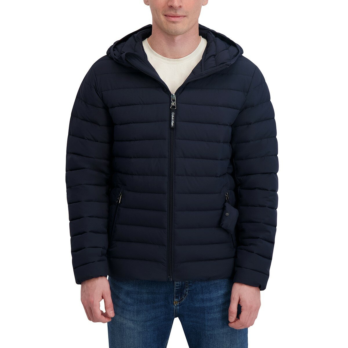 Calvin Klein 男收納式填充外套 深藍 Calvin Klein 男收納式填充外套 深藍