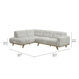 Aiden & Ivy 布面L型沙發