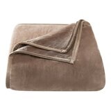 法蘭絨舒適毯 152公分 X 178公分 咖啡