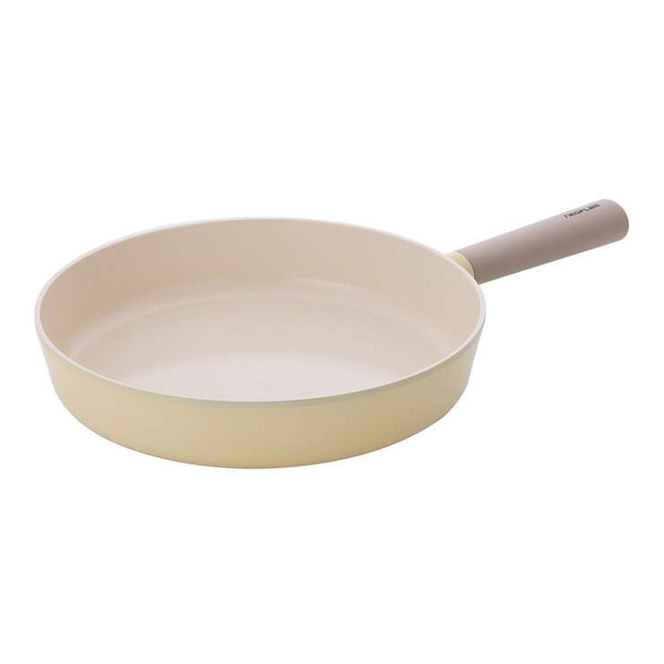 Neoflam 陶瓷不沾塗層鍋具 含玻璃上蓋 4件組 黃