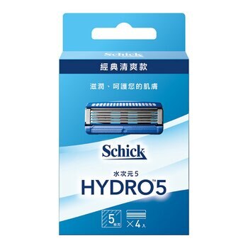 舒適 Hydro水次元5刮鬍刀片 4入