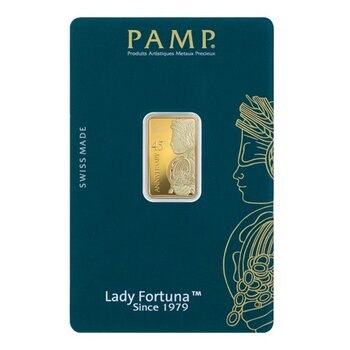 PAMP 財富女神45周年 黃金條塊 999.9純金 5公克