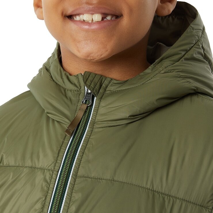 32 Degrees 兒童輕量連帽羽絨外套 橄欖