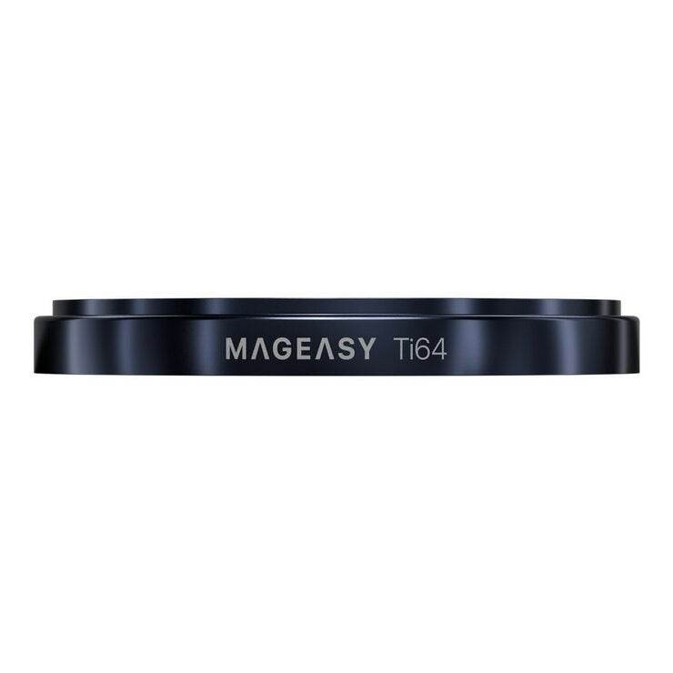 MAGEASY Bright M 不發黃軍規磁吸透明殼 iPhone 17 Pro(午夜磁圈) + 鏡頭保護貼Lenz鈦合金(午夜鈦) + Vetro 9H 鋼化玻璃保護膜