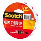 3M Scotch 超強力雙面棉紙膠帶組669