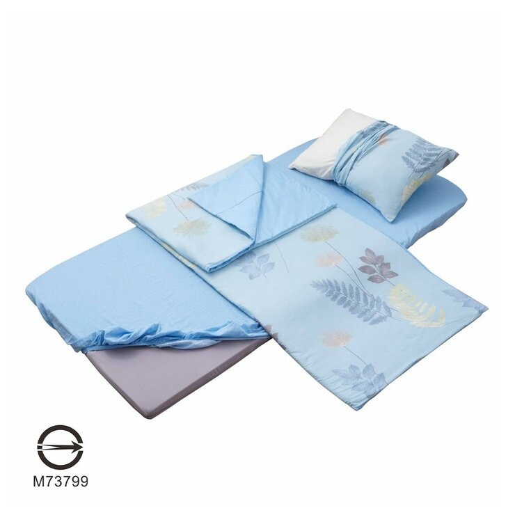 睡綿綿 單人床墊寢具 5件組 91公分 X 188公分 葉之舞