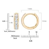 0.5克拉 18K黃K金 圈形鑽石耳環 VS2/I