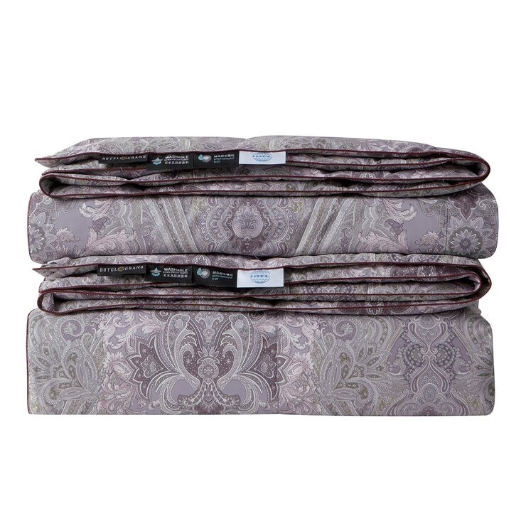 Hotel Grand 雙人白鵝絨可水洗子母被 180公分 X 210公分 紫