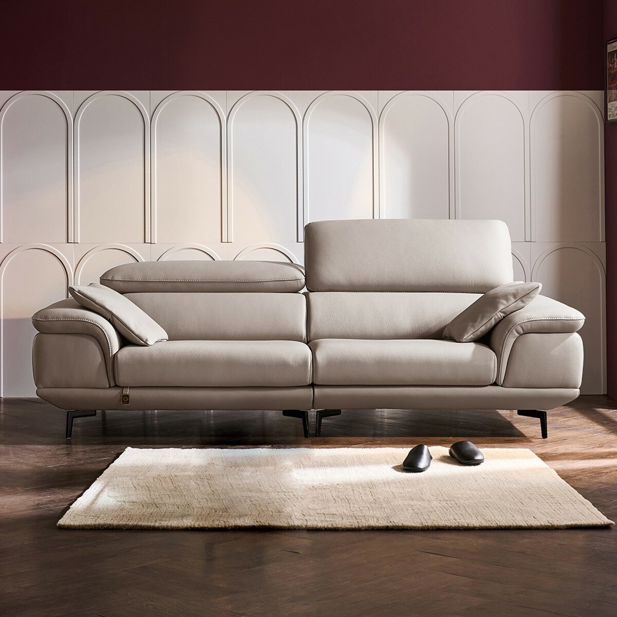 Dauning Lucera 全牛皮雙人沙發