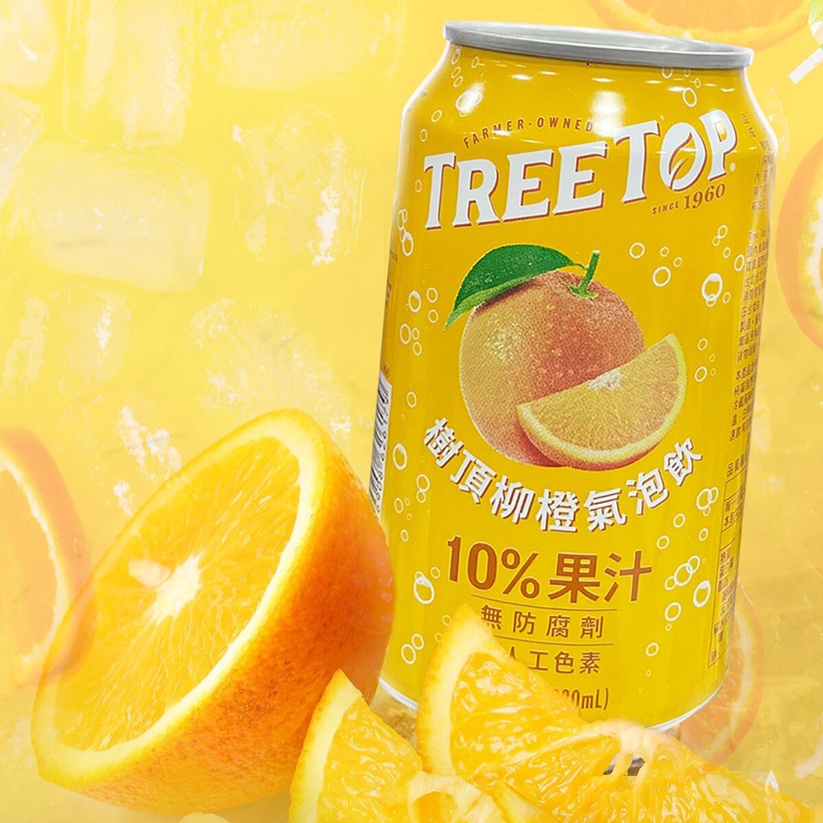 Tree Top 樹頂 柳橙氣泡飲 320毫升 X 24入 Tree Top 樹頂 柳橙氣泡飲 320毫升 X 24入