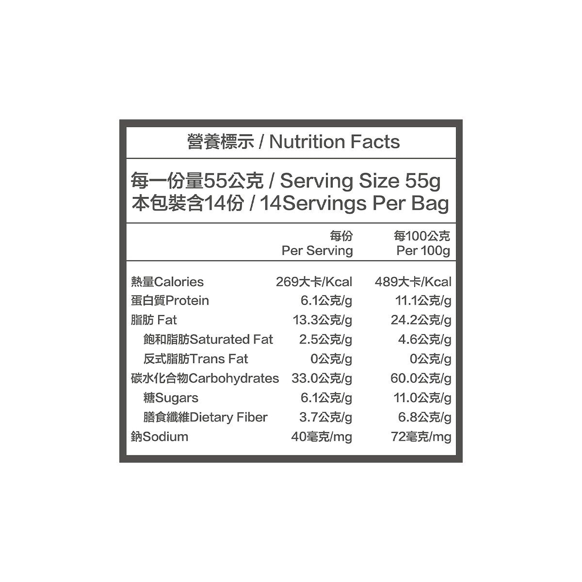 宴麥森林 黑芝麻堅果多燕麥穀片 770公克