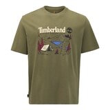 Timberland 男短袖純棉印花上衣 橄欖