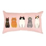 Sutton Place 刺繡動物款長方形抱枕 35公分 X 60公分 貓咪