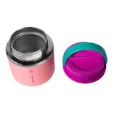 Thermoflask 不鏽鋼真空食物燜燒罐 591毫升 X 2件組 珊瑚粉+藍 Thermoflask 不鏽鋼真空食物燜燒罐 591毫升 X 2件組 珊瑚粉+藍