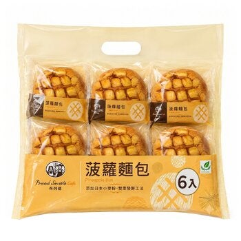布列德 菠蘿麵包 100公克 X 6入 布列德 菠蘿麵包 100公克 X 6入