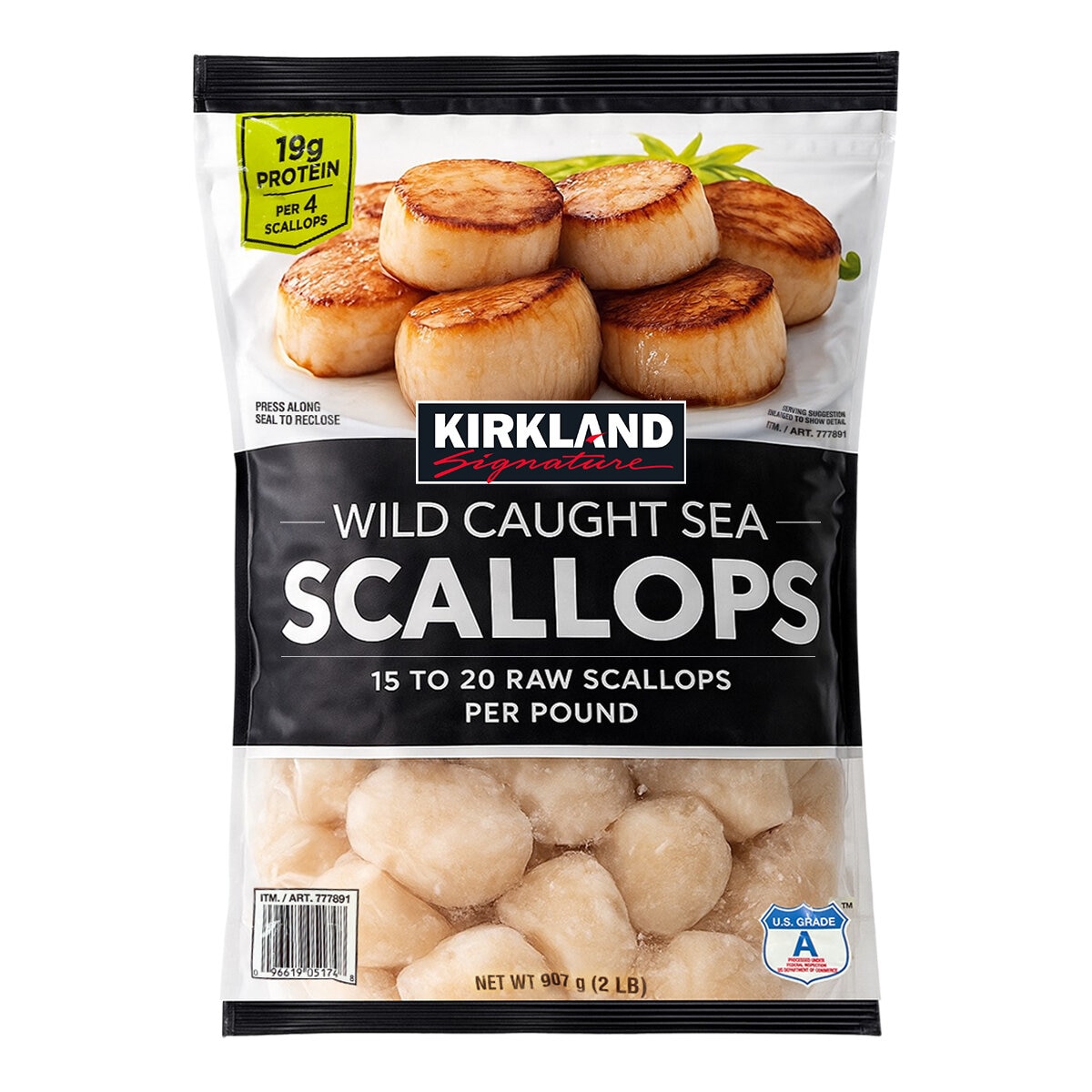 科克蘭 冷凍生干貝 907公克 科克蘭 冷凍生干貝 907公克