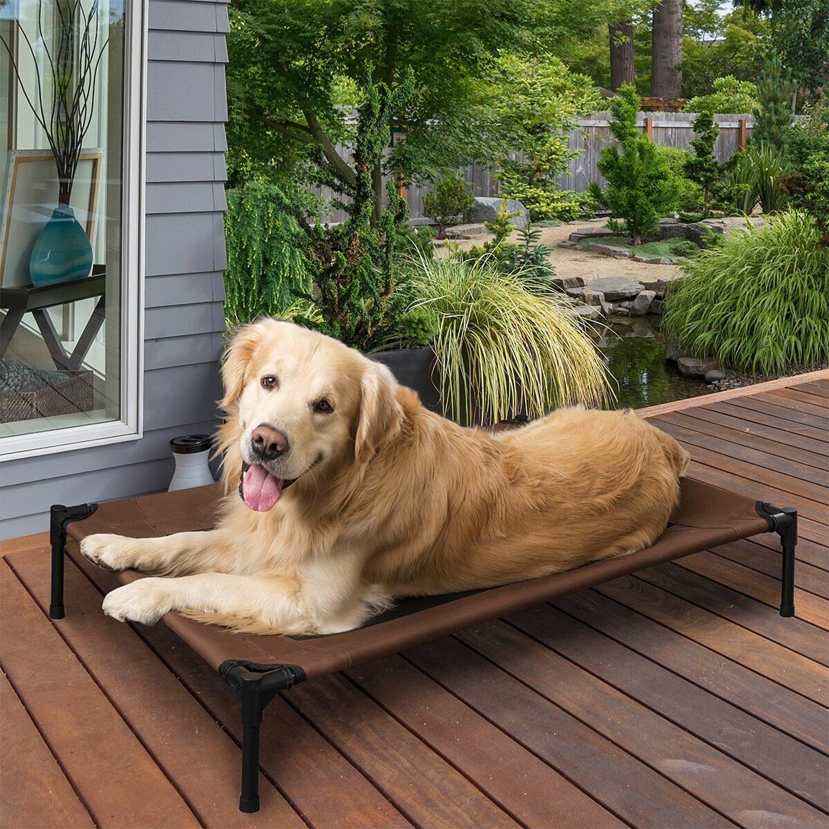 SolarTec 寵物帳篷架高涼床 咖啡 Costco 好市多線上購物