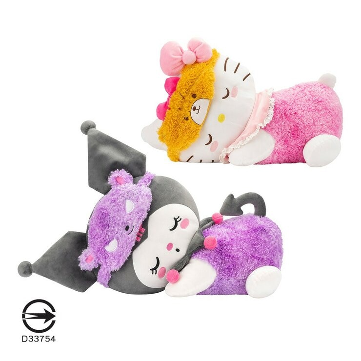 三麗鷗 18吋 睡眠絨毛玩偶 2入組 / 6歲以上