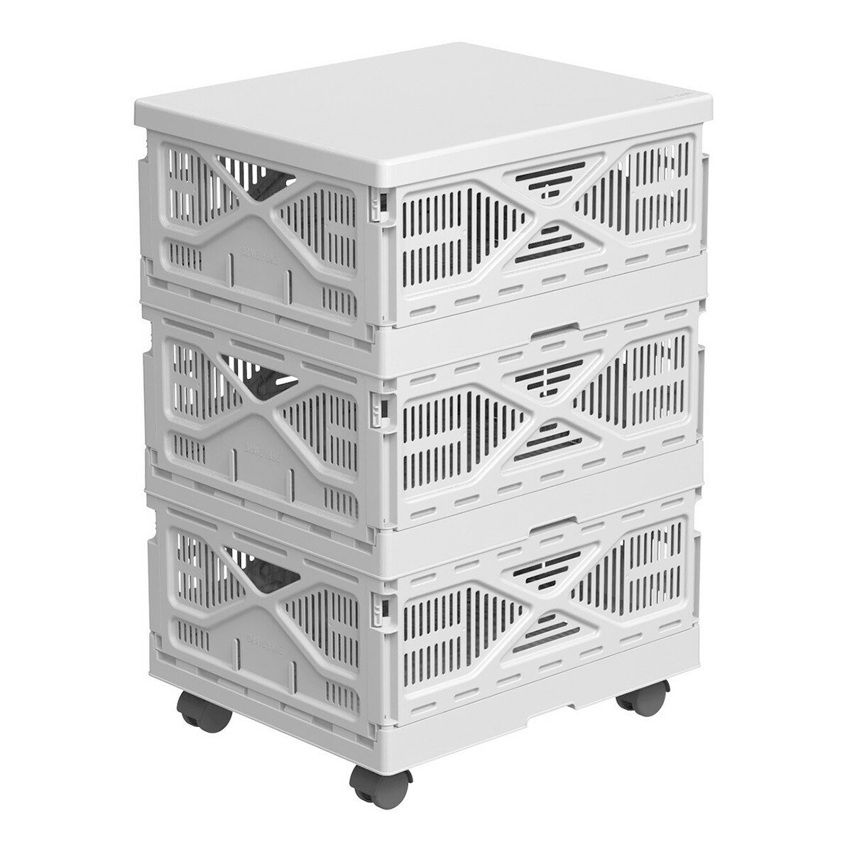 Brave Home Ez-Stack Folding Basket 3-Pack