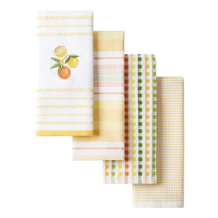 Town & Country 純棉刺繡多用布 4入 43公分 X 71公分