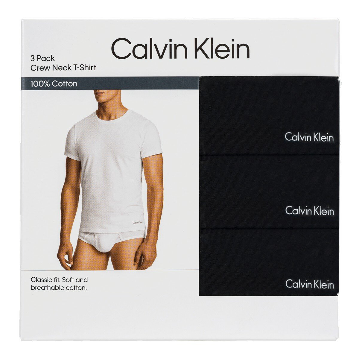 Calvin Klein 男短袖上衣 3入組 XL 黑