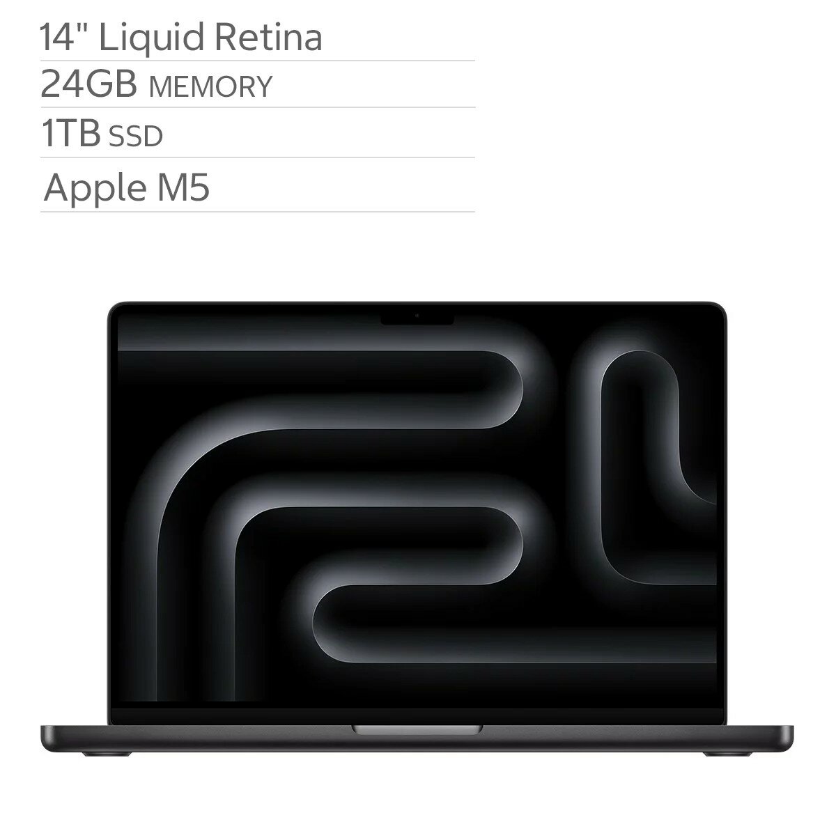 Apple 14 吋 MacBook Pro M5晶片 10核心CPU 10核心GPU 24GB 1TB SSD