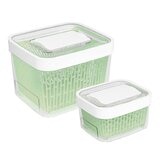 OXO 蔬果活性碳長鮮盒 含蓋4件組 1.5公升 + 4公升