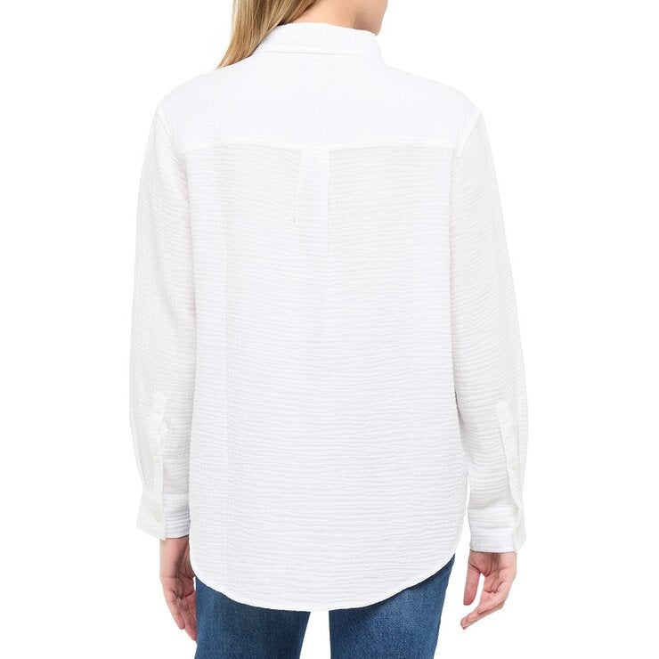 GAP 女長袖襯衫 白 GAP 女長袖襯衫 白