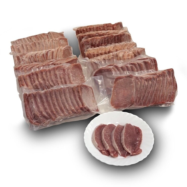 嘉一香 台灣豬冷凍豬里肌心燒肉片 1.25公斤 X 12 入