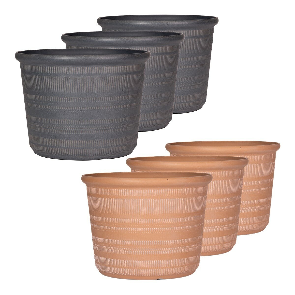 塑膠花盆 3件組