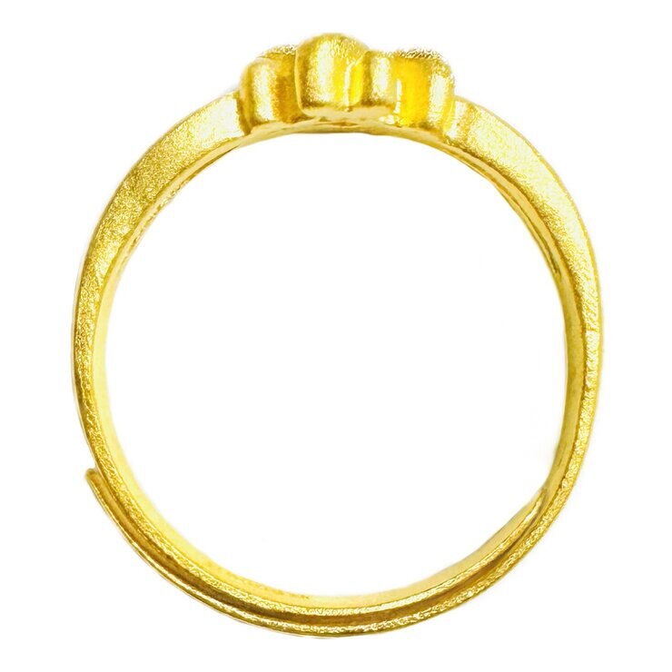 24K黃金戒指 華夫格 74厘
